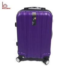 Equipaje de viaje morado durable del equipaje de la carretilla de los bolsos del equipaje del viaje